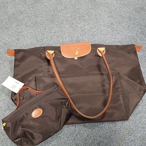 Longchamp purse and pouchette